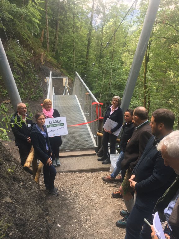 Eröffnung der Naturerlebnishängebrücke Wettersteinblick