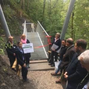 Eröffnung der Naturerlebnishängebrücke Wettersteinblick